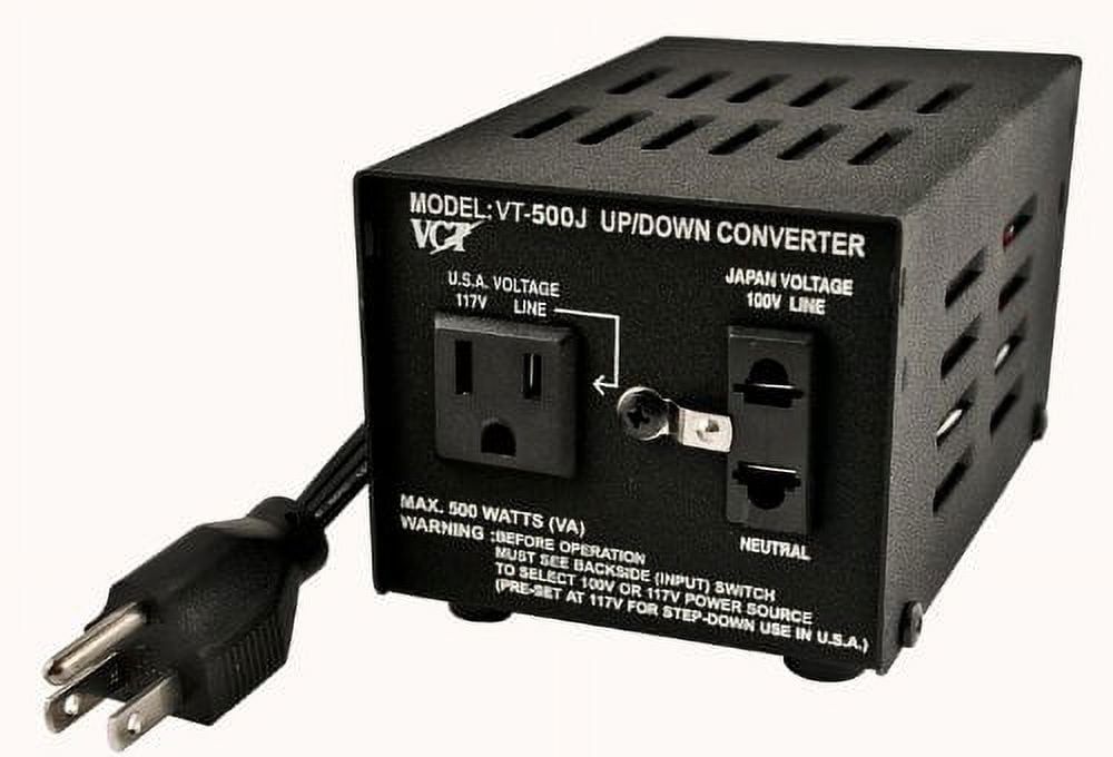 VCT VT-500J - Japanese Step Up/Down Voltage Transformer Converts Japan 100 Volts To 110V OR Vice Versa - 500 Watt