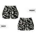 thumbnail image 6 of Yiaed Daisies Flowers Print Women's Athletic Shorts Running Shorts Sporty Short High Waisted Elastic Workout Shorts for Yoga Gym Running & Sports -Large, 6 of 8