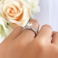 thumbnail image 5 of Lakshya Jewel LLC Cubic Zirconia Women's & Men's Engagement Ring 14K White Gold Plated, 5 of 6