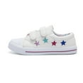 thumbnail image 7 of Kushyshoo Kids Canvas Shoes White Colorful Stars Children Sneaker Toddler Girls School Shoes Size 7, 7 of 7