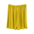 thumbnail image 3 of Feancey Soft Pajama Shorts for Women Elastic Waist Loose Fit Lounge Shorts Solid Color Wide Leg Pj Bottoms Comfy Casual Sleep Shorts Black XL, 3 of 8