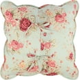 thumbnail image 3 of Greenland Home Antique Rose Decorative Pillows, Set of Two (2), 18 W x 18 H Each, Blue, 3 of 7