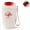 White, variant on Borikise Stainless Steel Insulated Coffee Travel Mug, Double Wall Vacuum Thermal Red Flask for 12 Hours Hot and Cold Drinks in Office