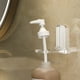 thumbnail image 4 of Shower Gel Wall Hanger | Clear Non-Perforated Bathroom Organizer Shelf - Wall Mounted Adhesive Storage Rack | Adjustable | Plastic | 1 Pack | 6.9x6.9x4.8cm | Durable | Shampoo Holder, 4 of 6