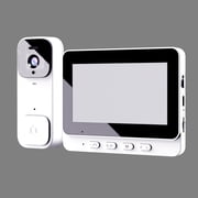 Visual Smart Doorbell with 4.3 Color Display, 300K Camera for home security