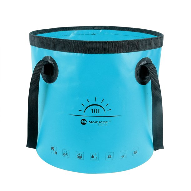 Cubo Campamento Almacenamiento Plegable 10L Multifunción Impermeable Ligero para Viajar en Bote Pesca