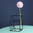 thumbnail image 2 of PENGXIANG Flower Vase with Metal Stand Hydroponic Plant Flower Vase Suitable for Kitchen Office Decor, 2 of 5