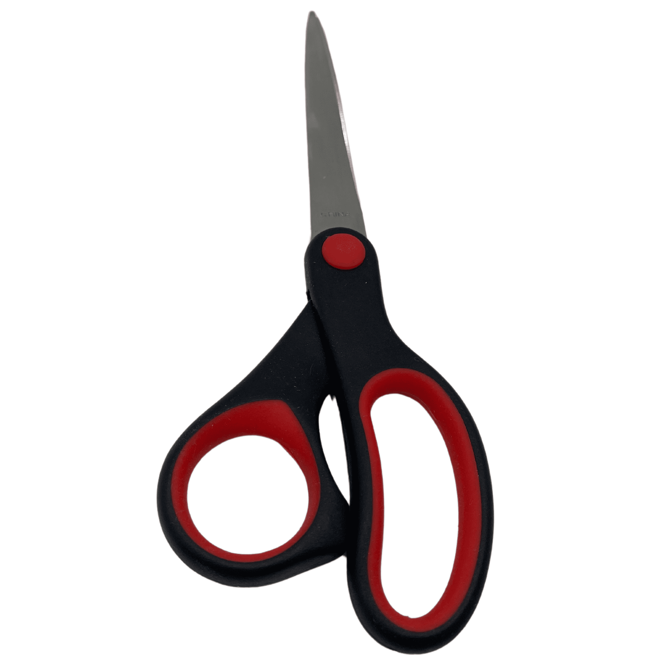 ONYX AND GREEN 3202 - SCISSORS, COMFORTGRIP, 8’’/20CM, POINTED TIP ANTI-MICROBIAL RECYCLED PLASTIC HANDLES PACKAGING: RECYCLED CARTON “TRY ME” CARD, SOY-BASED INK