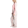 thumbnail image 4 of Goodnight Kiss Magic 3's Fleece Pajama Set with Slippers, Pink/Coffee, X-Large, 4 of 4