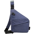 thumbnail image 1 of Bolso Pecho A La para Hombre Riñonera Pequeña Riñonera Gran Capacidad (azul Izquierdo), 1 of 6