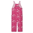 thumbnail image 6 of Girls Romper Bow Print Summer Rompers for Girls Casual V Neck Strap Rompers with Pockets Cute Teen Clothes 4-5 Y, 6 of 6