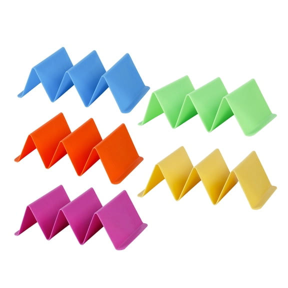 XINNAISI Taco Holder Stands, Multicolor Plastic, Set of 5