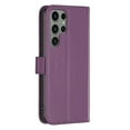 thumbnail image 2 of SaniMore Case for Samsung Galaxy S23 Ultra (6.8" 2023), PU Leather Flip Folio Book Protective Cover Cash Pocket Magnetic Clasp Credit Card Holder Kickstand Men Women Shockproof Wallet Shell, Purple, 2 of 11