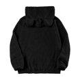thumbnail image 4 of Men's Bear Ear Hoodies Drawstring Long Sleeve Fleece Sweatshirt Fuzzy Pullover, 4 of 8