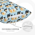 thumbnail image 3 of Daiia FUNNY CAT IS DRINKING WATER Bedding Waterproof Pillow Protector Zippered Queen – Bed Bug Proof Pillow Encasement-16"x24", 3 of 6