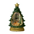 thumbnail image 1 of Caja de música para árbol de Navidad, decoración navideña, manualidades creativas, caja de música luminosa Doble ciervo, 1 of 9