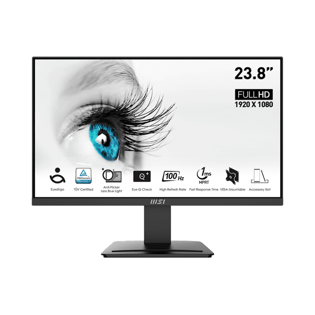 MONITOR GAMER MSI 23.8 PRO MP2412 100HZ 1MS DP HDMI