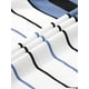 thumbnail image 5 of Camiseta De Golf A Rayas Bloque De Color Mangas Cortas Polo Para Hombres Negro Blanco Azul S, 5 of 5
