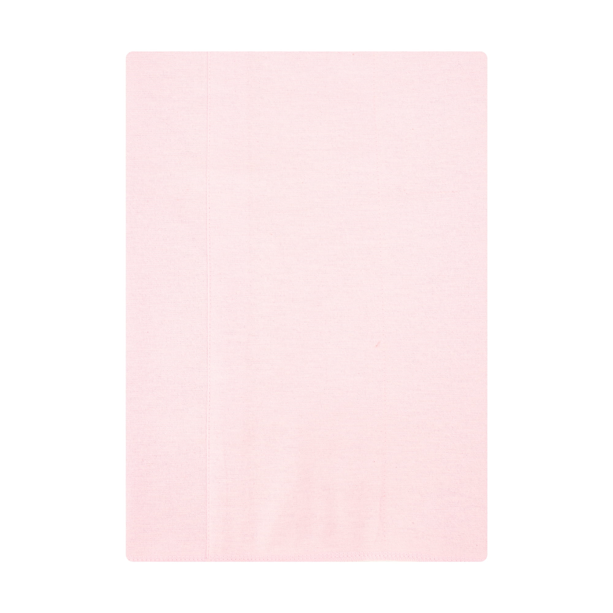 Hudson Baby Unisex Baby Cotton Poly Flannel Burp Cloths, Soft Pink Floral, One Size