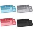 thumbnail image 3 of Silicone Toothbrush Holders Countertop Organizer Box for Bathroom Vanity Green, 3 of 6