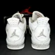 thumbnail image 5 of Ni-k-e Size 4 - Ni-k-e Air Jordan 4 Retro White Oreo 2021 Men's Shoes Ships Now, 5 of 6