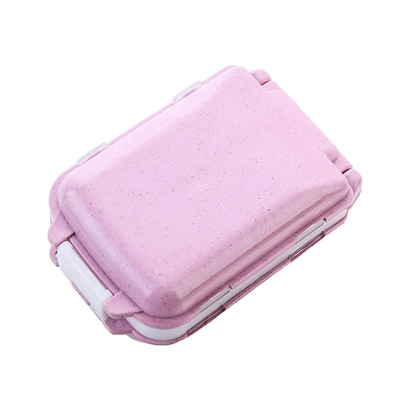 ACDANC Organizer [2 Pack] Folding Design Weekly Case Organizer 7 Day 8 Compartments Portable Travel Box For Pocket Purse Vitamin Holder Container