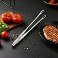 thumbnail image 4 of Kitchen Tongs, 11 Inches Korean BBQ Tongs Stainless Steel Grill Tongs Japanese Barbecue Tongs Kitchen Tongs For Cooking Portable Kitchenware Grill Tongs for Home Outdoor Steak Salad Food, 4 of 7