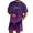 Dark Purple, variant on Men'S Summer Casual 2 Piece Outfits Casual Waffle Knit Set Short Sleeve Shirt and Short Set Oversize Lightweight Sweat (Dark Gray,XXS)