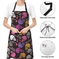 thumbnail image 6 of Uemuo Halloween Skeleton Pattern Waterproof Apron Adjustable Dishwasher Apron- Apron for Women Men Heavy Duty Work Apron for Dishwashing Chemical Lab, 6 of 9