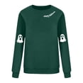 thumbnail image 4 of Halloween Sweaters For Women Cute Fall Oversized Crewneck Graphic Long Sleeve Funny Pullover Halloween Sweatshirt With Cat Prints Soft Polyester Perfect For Fall Festivities Women Sweaters, 4 of 4