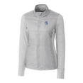 thumbnail image 2 of Women's Cutter & Buck Gray Fresno State Bulldogs Vault Stealth Hybrid Quilted Full-Zip Jacket, 2 of 3