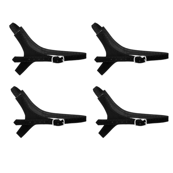 INSPIRE CHIC Women's Detachable Adjustable Shoe Bands for Holding Loose High Heels 20.5cm/8.07" Suede black