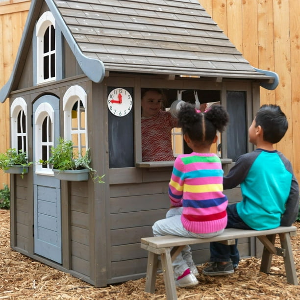 KidKraft Forestview II Wooden Playhouse with EZ Kraft