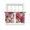 Crimson Green Beige, variant on Pink Flowers Sheer Curtains 45 Inch Length 2 Panels Set Window Treatments, Spring Watercolor Floral Leaves Plants Beige Rod Pocket Semi Curtains for Living Room/Bedroom/Kitchen Décor, 104"W x 45"L