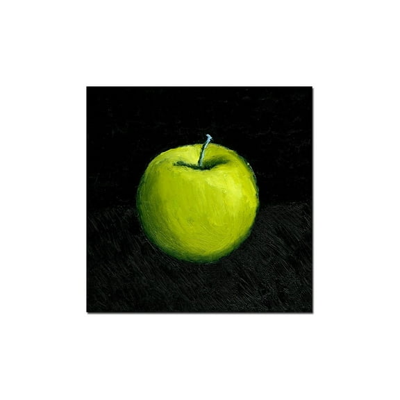 Trademark Fine Art "Green Apple Still Life" Canvas Art by Michelle Calkins