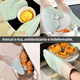 thumbnail image 2 of Guantes De Horno De Silicona Resistentes Al Calor 8pcs Malubero, Verde, 2 of 5