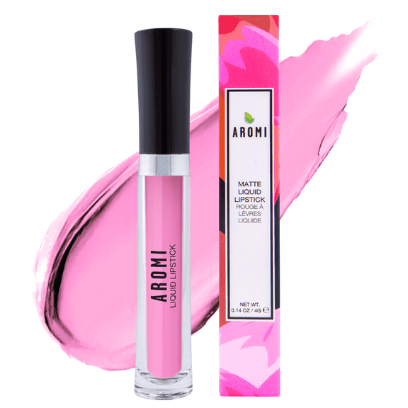 Aromi Baby Pink Matte Liquid Lipstick, Long-lasting, Light Pink Lip Color, for Women