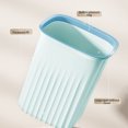 thumbnail image 7 of Kitchen Trash Can, Step-On Garbage Can with Lid, Tall Kitchen & Bathroom Trash Can, Small Office Waste Bin, Blue - Xuniizn, 7 of 7
