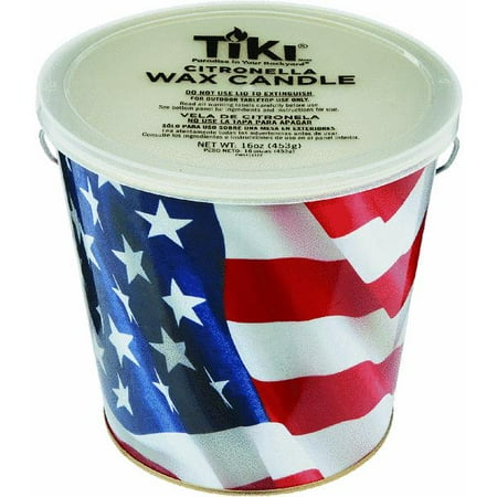 Citronella Bucket - Lamplight 1412122 Americana Flag Citronella Bucket-AMER CITRONELLA BUCKET