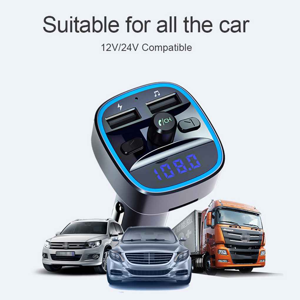 T25 Car FM Transmitter Car Charger 