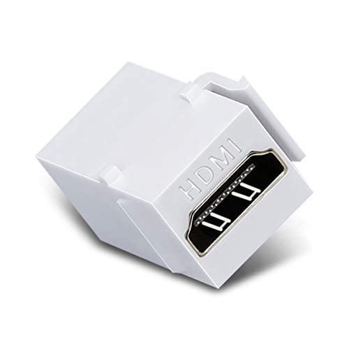 HDMI Keystone Jack Phizli 10 Pack Adaptador Acoplador Hembra a Hembra Blanco