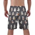 thumbnail image 3 of NICKSUN Men's Swim Trunks, Cute Print Quick Dry Summer Board Beach Shorts with Mesh Lining and Pockets, 3 of 6