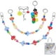thumbnail image 1 of 4 en 1 colgantes para bolsos con forma de corazón, cadenas decorativas con cuentas, broches de frutas y dados, llaveros, colgantes para bolsos y otros accesorios., 1 of 5