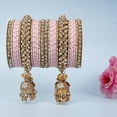 thumbnail image 3 of Indian Ethnic Partywear Handmade Bangles – Elegant Traditional Jewelry for Women | Ideal for Weddings, Festivals & Daily Wear | Handcrafted Metal Bangles for Sarees, Lehengas & Western Outfits, 3 of 7