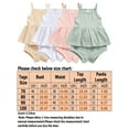 thumbnail image 2 of Frontwalk Girls 2 Pieces Outfits Solid Color Tank Tops Set Ruched Summer Shorts Sets Beach Casual Sleeveless White 80, 2 of 2
