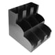 thumbnail image 5 of Organizador de tazas y tapas de acero inoxidable con 9 compartimentos, dispensador vertical de tazas de café y soporte para tapas para mostrador de estación de café., 5 of 14