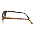 thumbnail image 3 of grinderPUNCH Designer Inspired Color Mirrored Classic Half Frame Horned Rim Sunglasses, 3 of 6