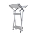thumbnail image 3 of Camco Small Folding Side Table | Supports up to 130lbs | Aluminum, Silver (51890), 3 of 13
