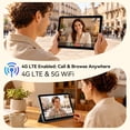 thumbnail image 5 of TABWEE W80 10" Android 16 Tablet with Keyboard & Stylus, Unisoc T610 Octa-Core, 4G LTE (T-Mobile Only), 32GB+128GB, 120Hz FHD Display, 6000mAh, for Office Study Gaming, 5 of 11