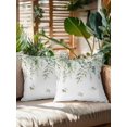 thumbnail image 2 of Outdoor Pillows Waterproof, Sage Green Eucalyptus Leaf Bedding Throw Pillows with Insert for Couch Sofa Bed, Rustic Floral Summer Retro Plants 16x16 Inch Pillowcases Decorative Patio Pillow Set of 2, 2 of 8